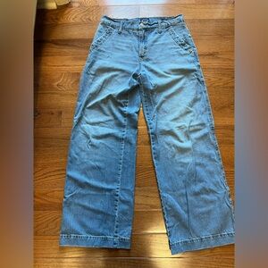 Scoop Wide Leg Trouser Blue Jeans